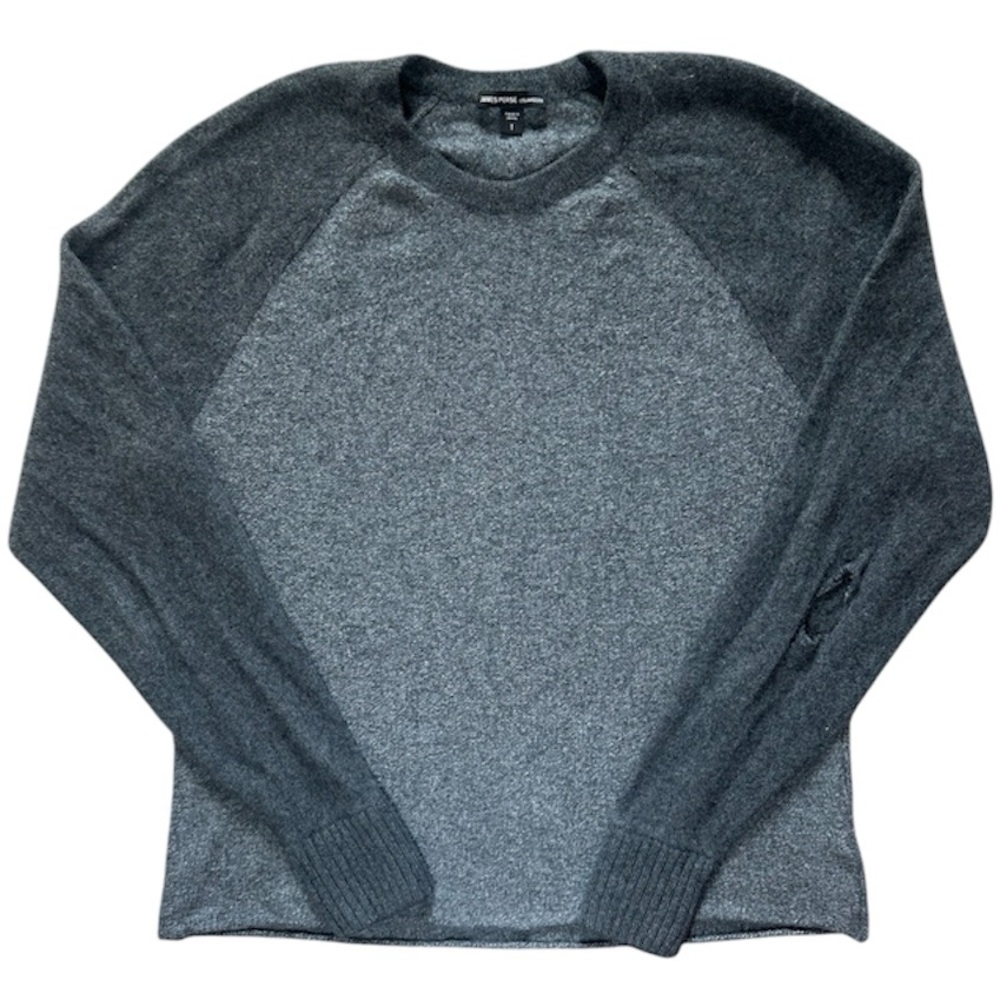 James Perse Men's Gray Sweater Crewneck Knit Luxury Fall Winter Size 1